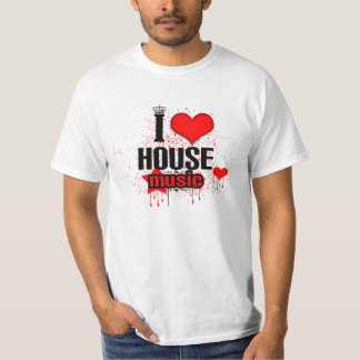 私は家音楽を愛します Tシャツ