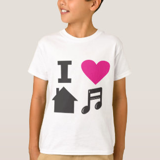 私は家音楽を愛します Tシャツ
