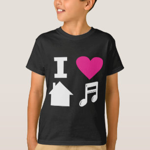私は家音楽を愛します Tシャツ