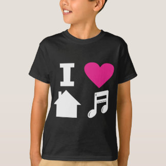 私は家音楽を愛します Tシャツ