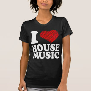 私は家音楽ハートの芸術のカッコいいをリミックスします02 Tシャツを愛し Tシャツ