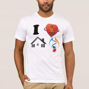 私は家音楽ワイシャツを愛します Tシャツ