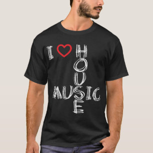 私は家音楽4を愛します Tシャツ