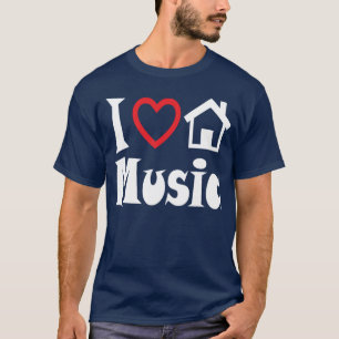 私は家音楽Tシャツの暗闇を愛します Tシャツ