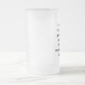 私は富の豊富、健康および十分bei…です フロストグラスビールジョッキ (中央)