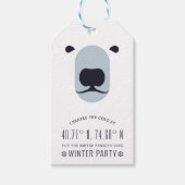 私は寒さに勇敢パーティー! |おもしろい | ギフトタグ (正面)