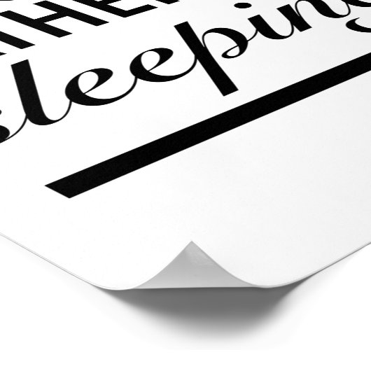 私は寝たいものだ ポスター (角)