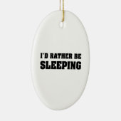 私は寝たい セラミックオーナメント (右)