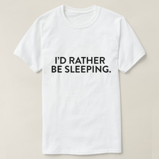 私は寝たい Tシャツ (デザイン正面)