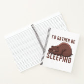 私は寝坊の怠け者の方が好きだおもしろい ノートブック (内部)