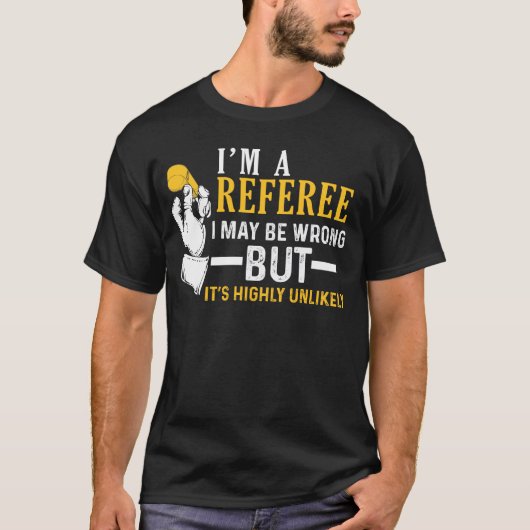 私は審判員のサッカーのティーです Tシャツ (正面)
