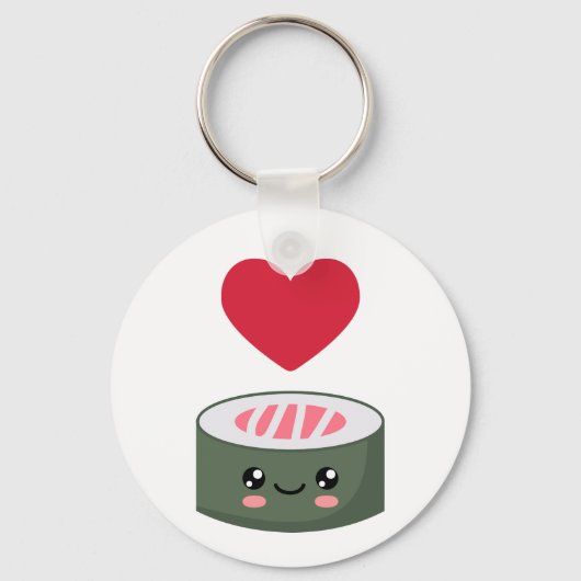 私は寿司が大好き キーホルダー (正面)