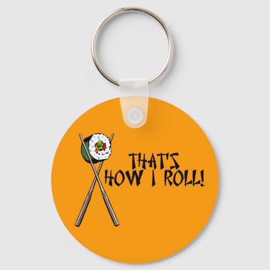 私は寿司が大好き! キーホルダー (正面)