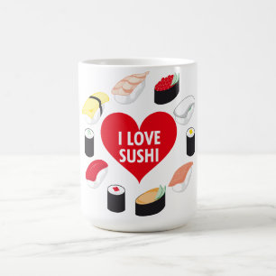 私は寿司が大好き コーヒーマグカップ