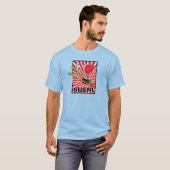 私は寿司が大好き！ Tシャツ (正面フル)