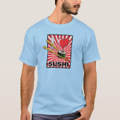 私は寿司が大好き！ Tシャツ (正面)