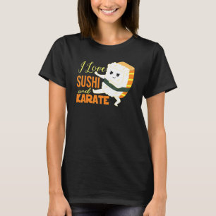 私は寿司と空手にぎり日本のが大好き Tシャツ