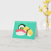 私は寿司のネタールを愛するのと同じくらい、あなたを愛している カード (黄色い花)