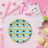 私は寿司の紙皿を愛します ペーパープレート (パーティー)