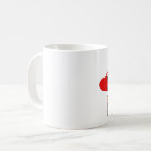 私は寿司を愛します コーヒーマグカップ (正面左)