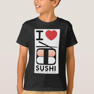 私は寿司を愛します Tシャツ