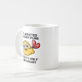 私は寿司屋に溺れているが一時的なものだ コーヒーマグカップ (正面左)