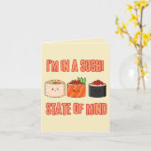 私は寿司州の中にいる – グルメムード カード (黄色い花)