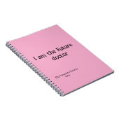 私は将来の医師スパイラル写真ノート ノートブック (右側)