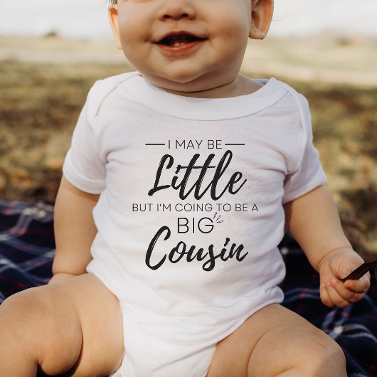 私は小さいかも大いにいとこになる ベビーボディスーツ
