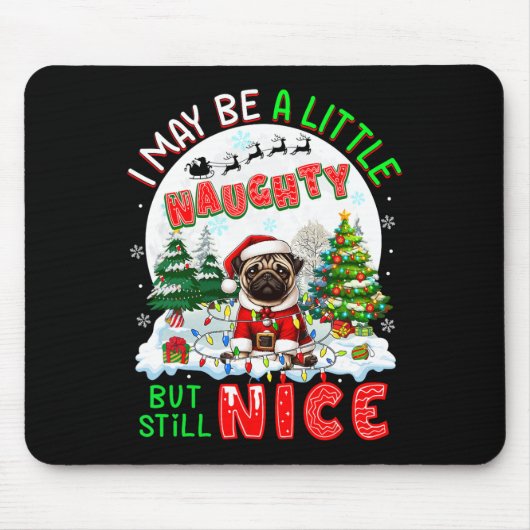 私は小さいがいけなまだ素敵なクリスマスが痛い マウスパッド (正面)