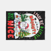 私は小さいがいけなまだ素敵なクリスマス フリースブランケット (正面(横))