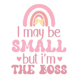 私は小さいが私はボス ベビーTシャツ