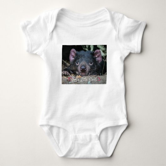 私は小さい悪魔です ベビーボディスーツ (正面)