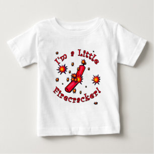 私は小さい爆竹プロダクトです ベビーTシャツ