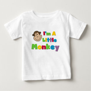 私は小さい猿です ベビーTシャツ