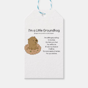 私は小さいGroundhogです ギフトタグ