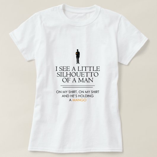 私は小さいSilhouettoを…見ます Tシャツ (デザイン正面)