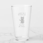 私は小さくて繊細だが、猫に対しても戦う タンブラーグラス (裏面)