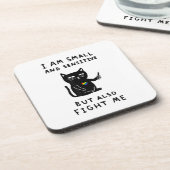 私は小さくて繊細で、猫と戦う コースター (左側)