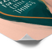 私は小さなことに感謝している – 引用文 ポスター (角)