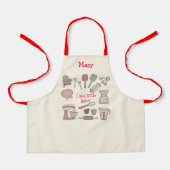 私は小さなベーカーの子供たち エプロン (正面)