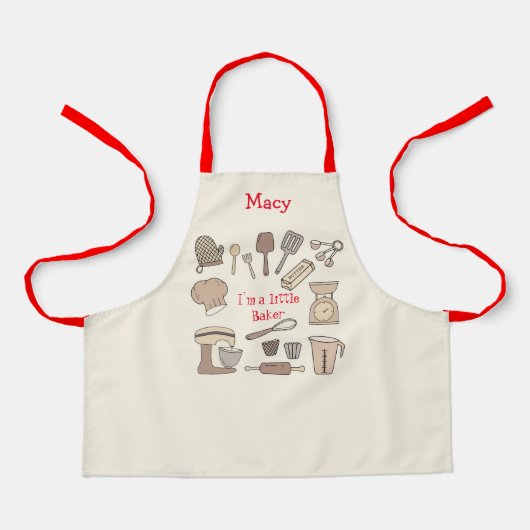 私は小さなベーカーの子供たち エプロン (正面)