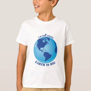 私は小さな地球ではない大きなtシャツ子供へ tシャツ