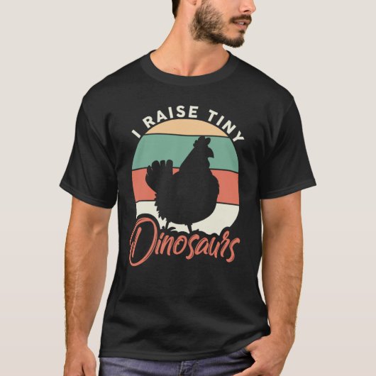 私は小さな恐竜のチキンウィスパー農家を育てる Tシャツ (正面)
