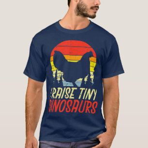 私は小さな恐竜のチキンレトロファーム動物を育てる Tシャツ