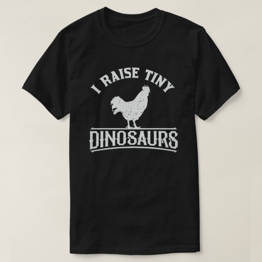 私は小さな恐竜のチキン愛好家を育てる Tシャツ (デザイン正面)