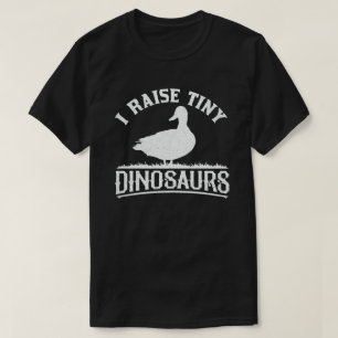 私は小さな恐竜のヴィンテージレトロダックを育てる Tシャツ
