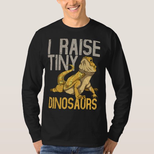 私は小さな恐竜の爬虫性トカゲの髭のドラを育てる Tシャツ (正面)