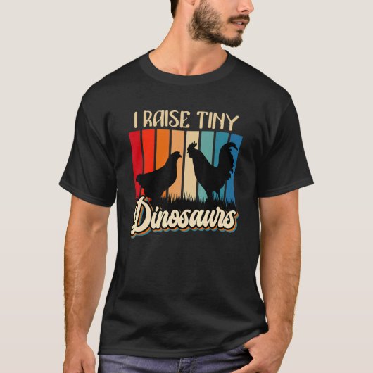 私は小さな恐竜の鶏を育てる小さな恐竜Ch Tシャツ (正面)