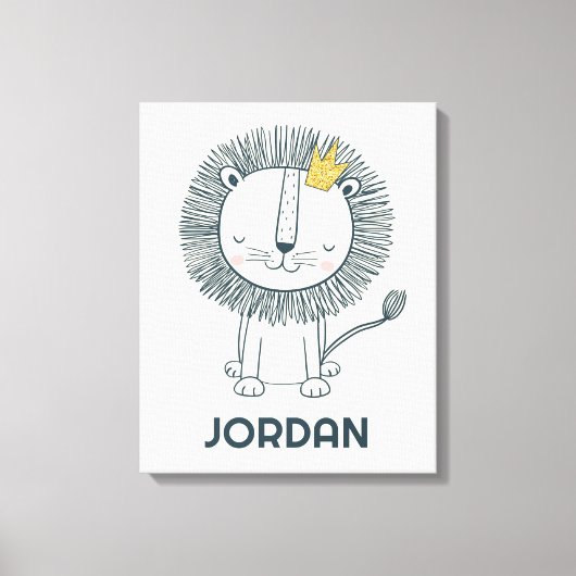 私は小さな王だ キャンバスプリント (正面)